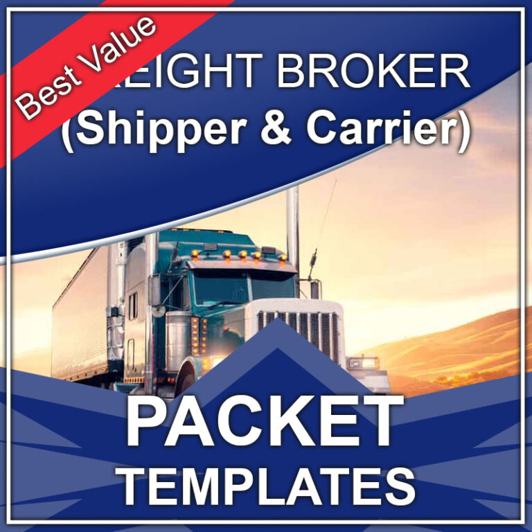 Freight Broker Packet Templates Johnny Menke